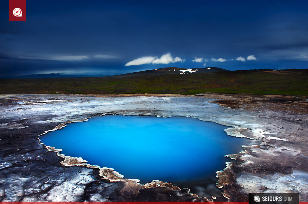Source géothermale chaude à Hveravellir - Islande